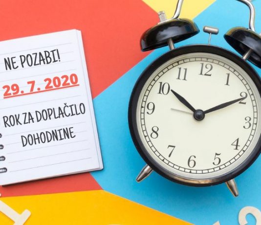 Jutri zadnji dan za plačilo dohodnine
