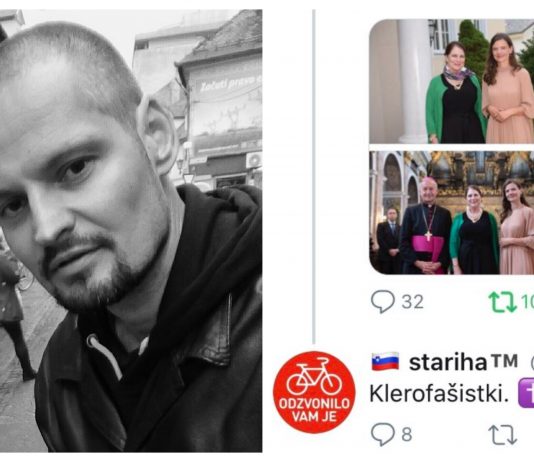 To je levičarska strpnost: Skrajno levi ljubljanski mestni svetnik Stariha Urško Bačovnik Janša in Susan Pompeo označil za “klerofašistki”, ker sta obiskali stolno cerkev v Ljubljani!