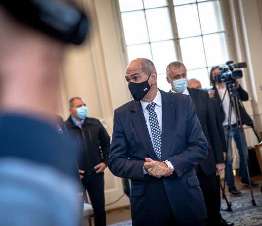 Predsednik vlade Janez Janša na slovesnosti ob 30. obletnici razglasitve ustavnih amandmajev XCVI, XCVII in XCVIII k ustavi Republike Slovenije