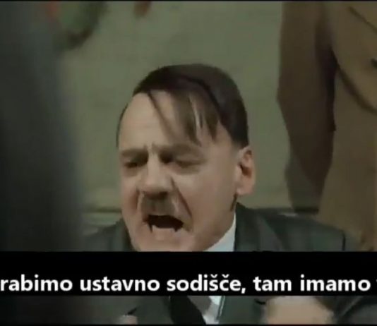 (VIDEO) Nasmejali se boste! Parodija iz filma “Propad” kar noče biti konec – ena zadnjih o tem, kako obupani so v murgelskem bunkerju