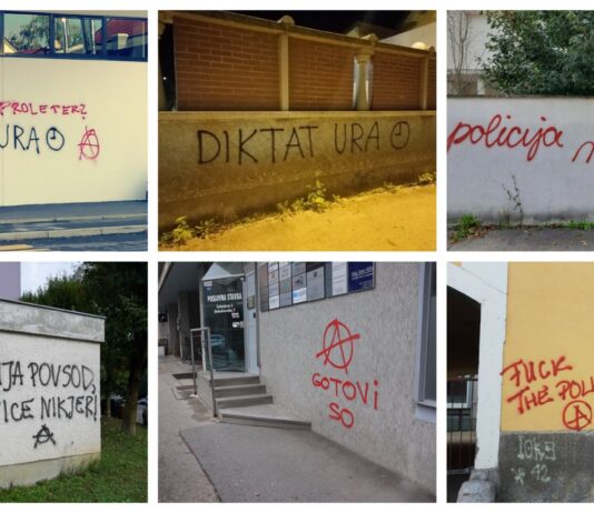 Levi anarhisti na pohodu: uničujejo fasade in pozivajo k uporu