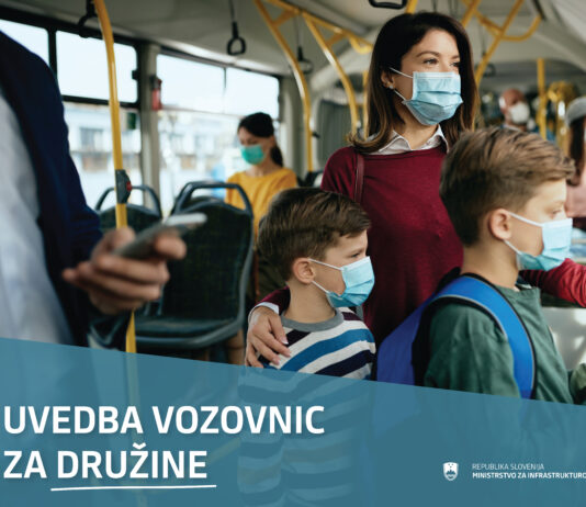 Ministrstvo za infrastrukturo s 1.julijem uvaja družinske vozovnice