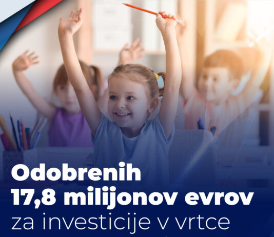 Odlična novica! Za investicije v vrtce in osnovne šole odobrenih 17,8 milijonov evrov!