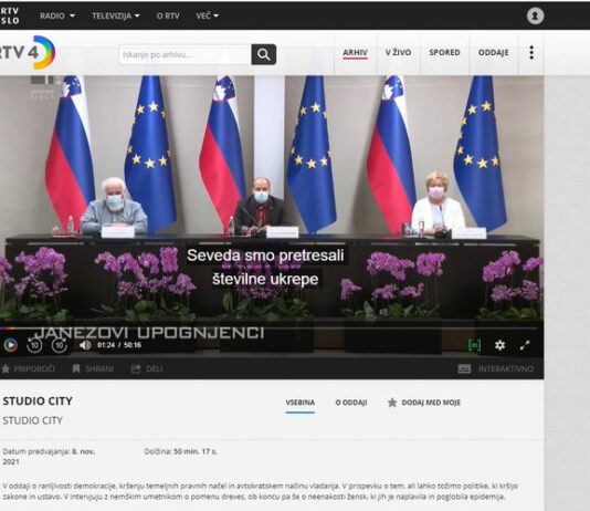 Šokantno! V oddaji Studio City novinarsko konferenco o ukrepih vlade podnaslovili z Janezovi upognjenci