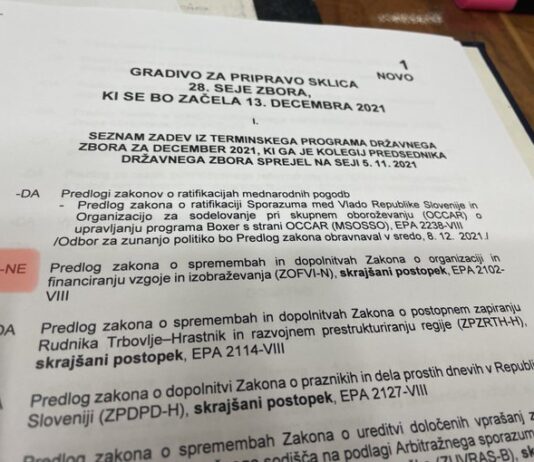 Igor Zorčič podpira petkovo “razgrajanje” poslancev opozicije na Odboru za izobraževanje in zato ne uvrsti ZOFVI na decembrsko sejo Državnega zbora?