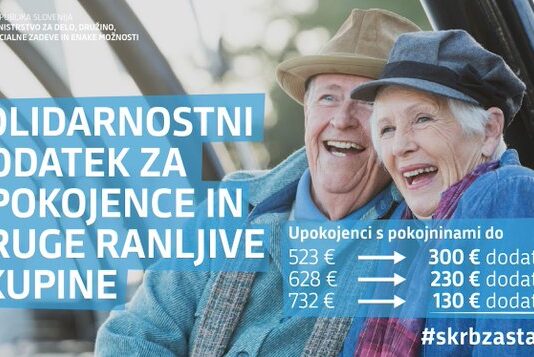 Upokojenci se bodo lahko 14. januarja razveselili izplačila solidarnostnega dodatka