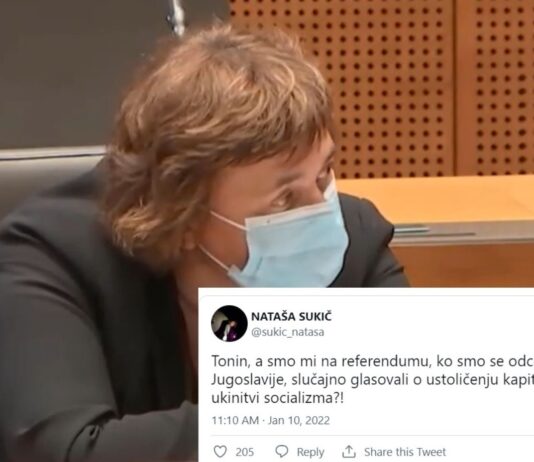 Sramotno! Ko poslanka Nataša Sukič sploh ne ve o čem in s kakšnim postopkom smo leta 1990 odločali o samostojni Sloveniji!