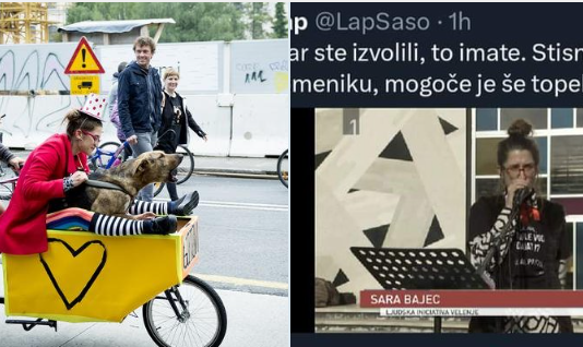 Ena od najbolj zagnanih petkovih kolesark, danes Velenjčane rešuje pred Golobovo revščino