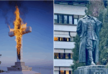 Požig simbola človekovega življenja za oblastnike umetniški performans, uničenje simbola morije nad lastnim narodom kaznivo dejanje!?