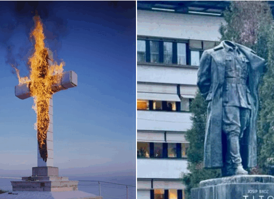 Požig simbola človekovega življenja za oblastnike umetniški performans, uničenje simbola morije nad lastnim narodom kaznivo dejanje!?