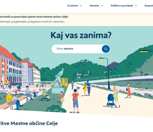 Mestna občina Celje z novo spletno stranjo za bolj dostopne in pregledne storitve