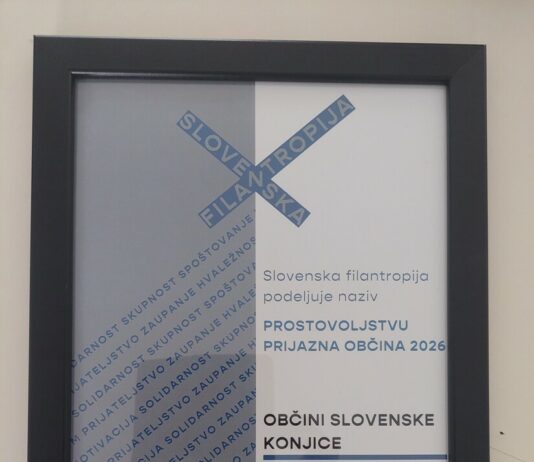 Občina Slovenske Konjice ponovno med prostovoljstvu prijaznimi občinami