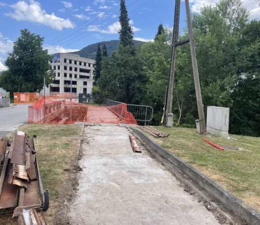Občina Slovenske Konjice: Obnova mostu in brvi za pešce čez Dravinjo